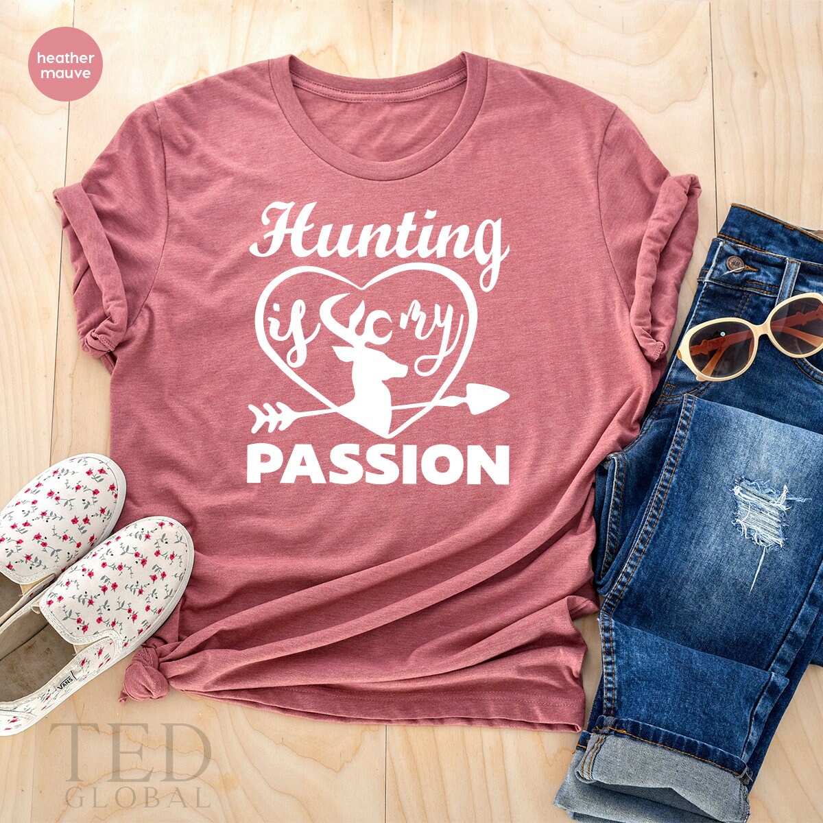 Deer Hunters T-Shirt, Buckin Dad T Shirt,  Hunting Is My Passion T Shirt, Fathers Day Gifts,  Wildlife Lover Shirt, Hunting Shirt - Fastdeliverytees.com