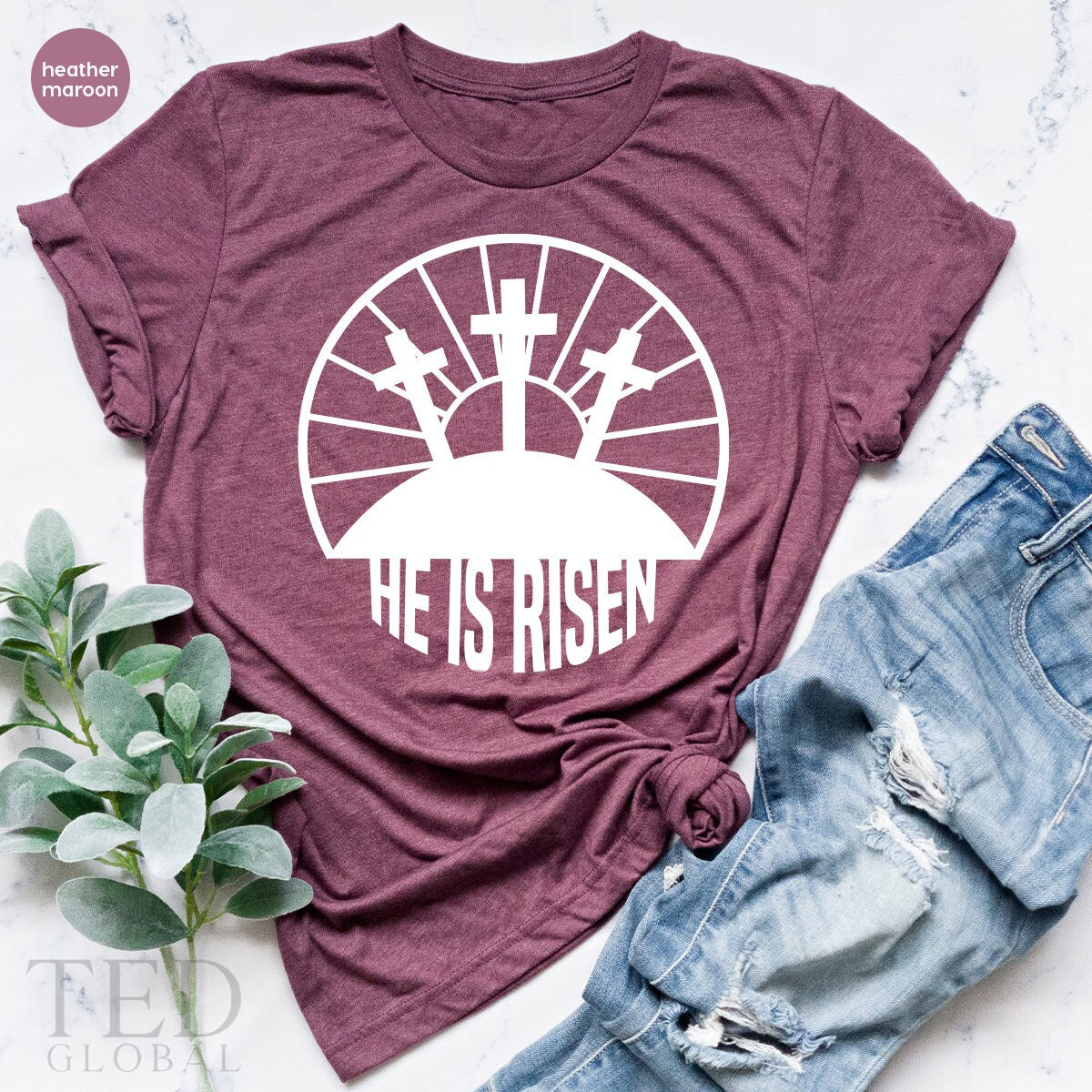 Christian Easter T-Shirt, He Is Risen Shirt, Jesus Easter Shirt, Christian T Shirt For Women And Men, Religious TShirt, Bible Verse Tees - Fastdeliverytees.com