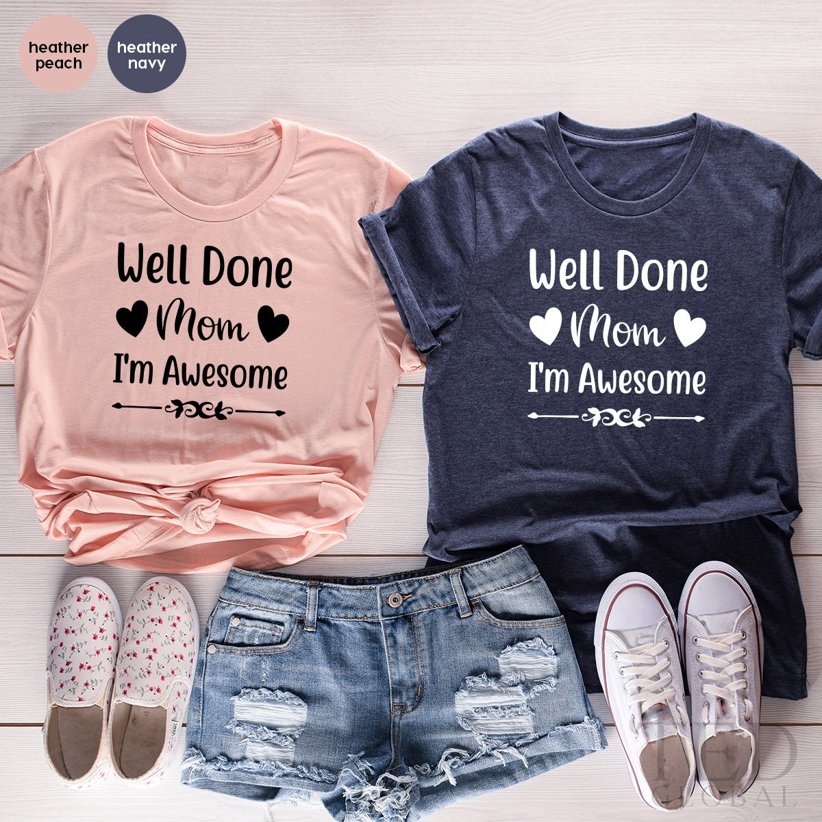 Funny Baby Outfit, Cute Baby Clothes, Well Done Mom I'm Awesome Bodysuit, Baby Shower Bodysuit, Funny Baby Clothes, New Baby Gifts - Fastdeliverytees.com