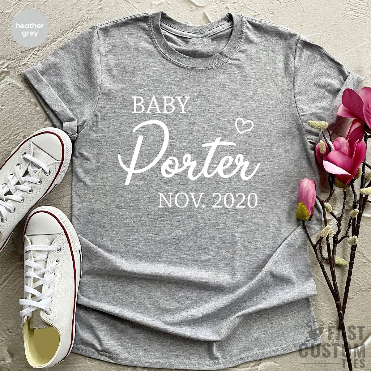 Personalized My First Mothers Day Pregnancy Announcement Maternity Shirts  for Women First Time Mom Gift Customizable T Shirt Baby Reveal Tee