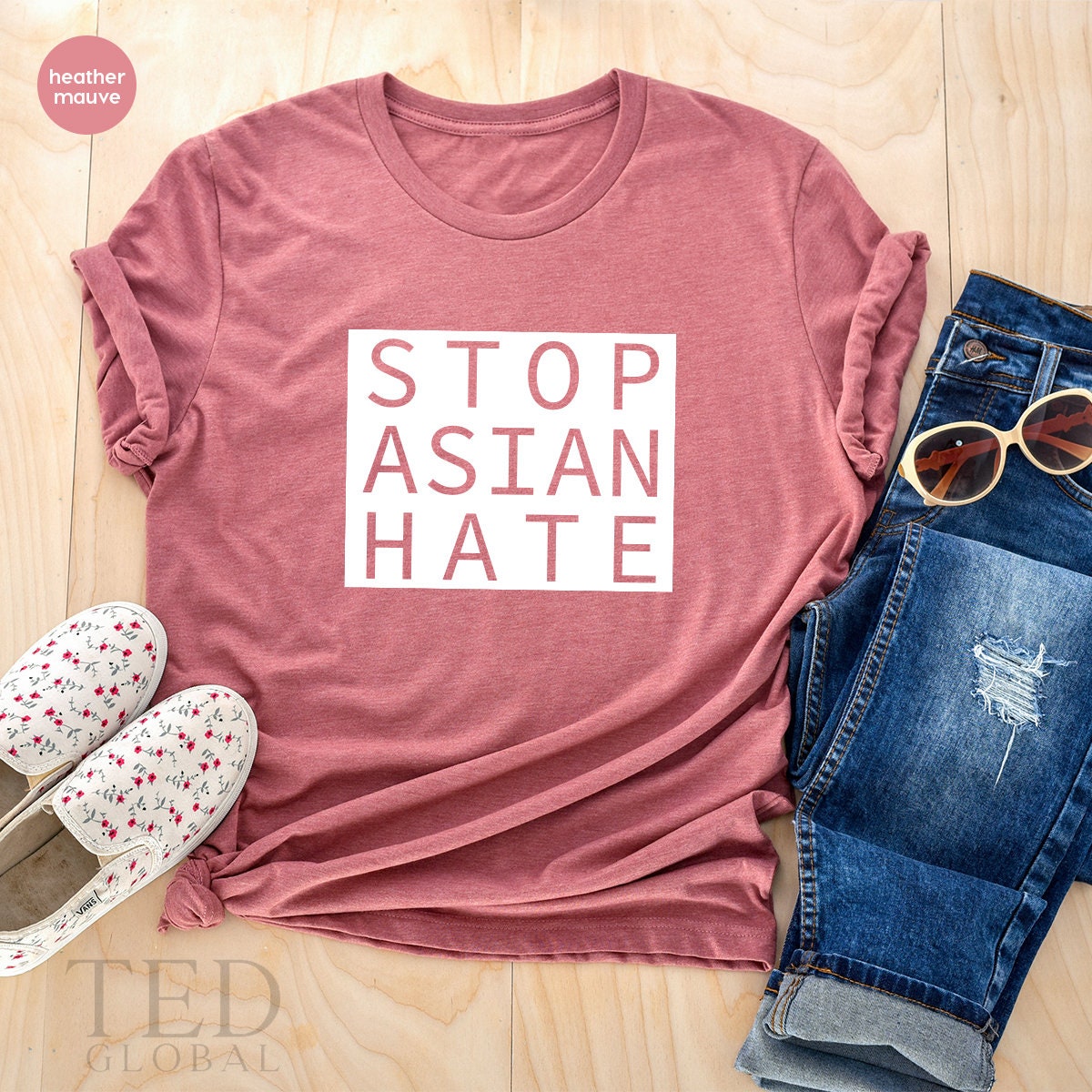 Stop Asian Hate Shirt, Stop AAPI  Hate Shirt, Asian American Solidarity Tee, Asian Discrimination Shirt, End Hate Shirt, Stop Racism TShirt - Fastdeliverytees.com