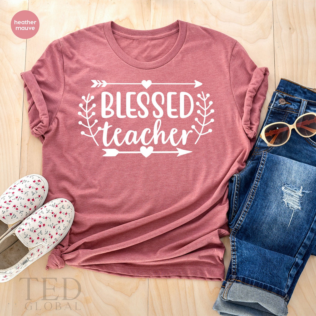 Teacher TShirt, Gift For Teachers, Elementary Teacher T-Shirts, Blessed Teacher Shirt, Educators T Shirt, Kindergarten Teacher Tees - Fastdeliverytees.com