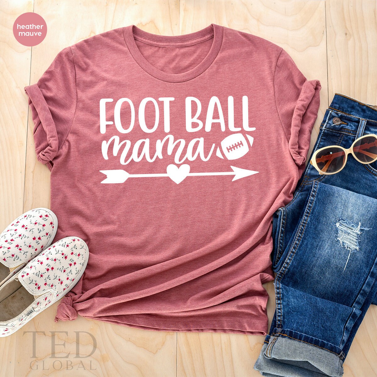 High School Football Shirt, Football Mom Shirts, Personalized Football Mom  Shirt, Football Mama Shirt, Plus Size Football Mom Shirt