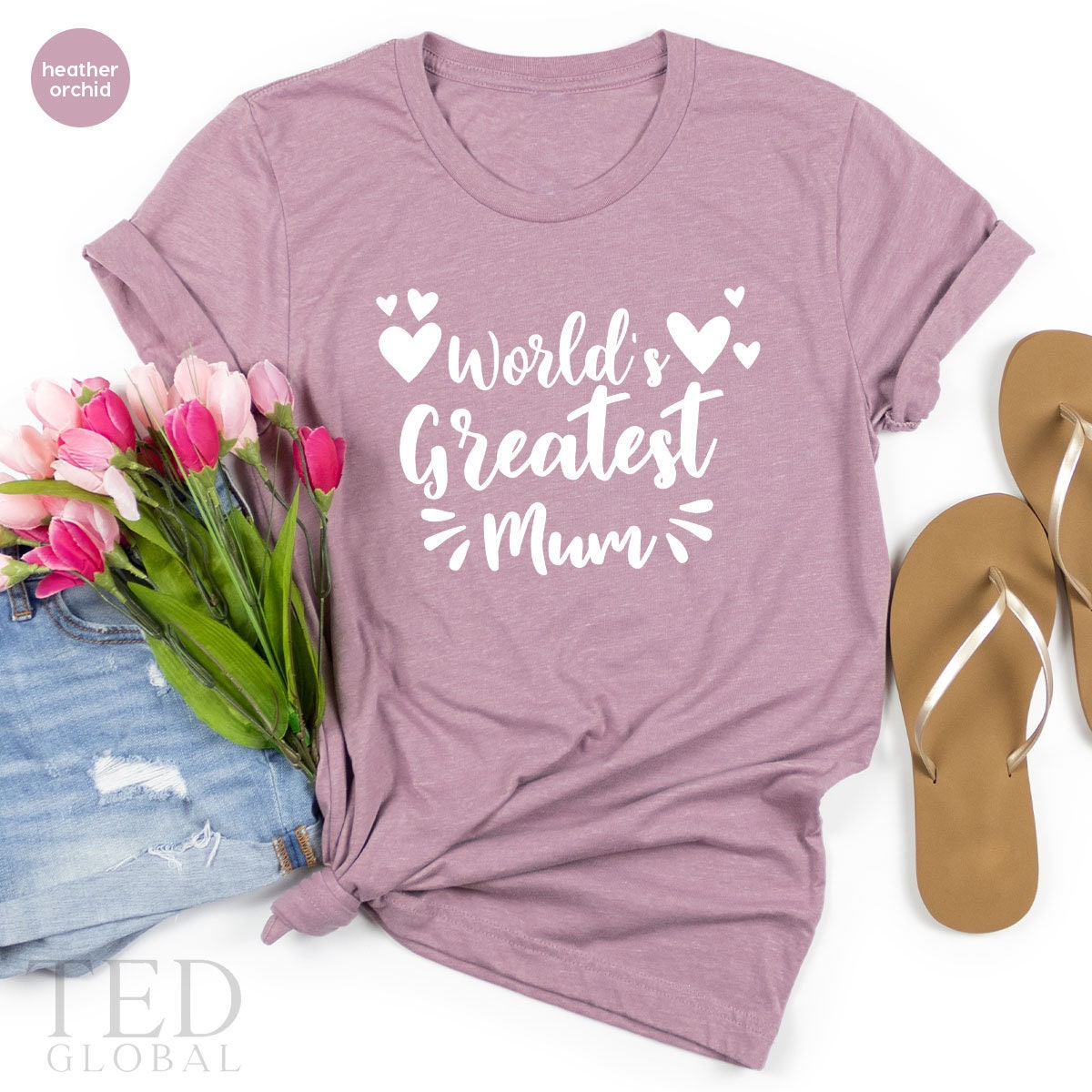 Worlds Greatest Mum Shirt, Favorite Mama Shirt, Meaningful Mom Gifts, –