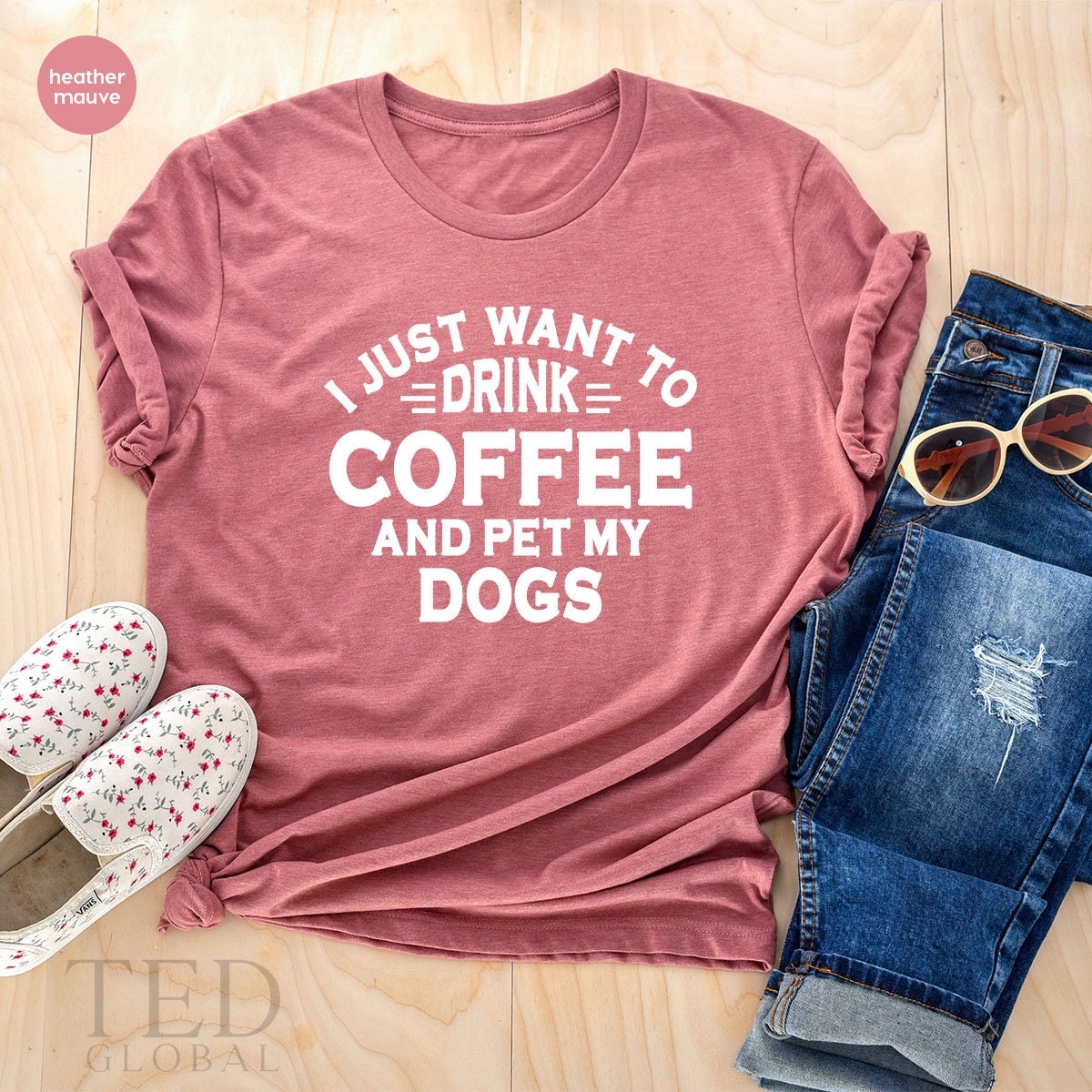 Dogs and Coffee Shirt, Dog Owner Tee Shirt