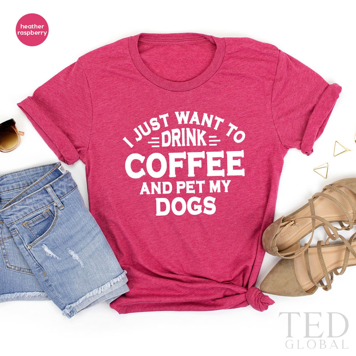 Dogs and Coffee Shirt, Dog Owner Tee Shirt