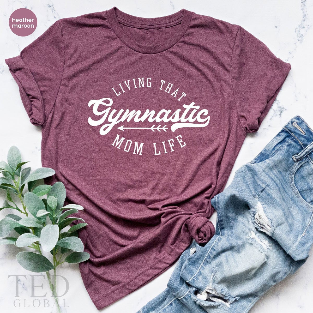 Gymnastic Mom TShirt, Gymnastics Mama Tee, Mothers Day Gift, Living That Gymnastic, Gymnastic Gift, Dance Mommy TShirt, Gymnast Shirt - Fastdeliverytees.com