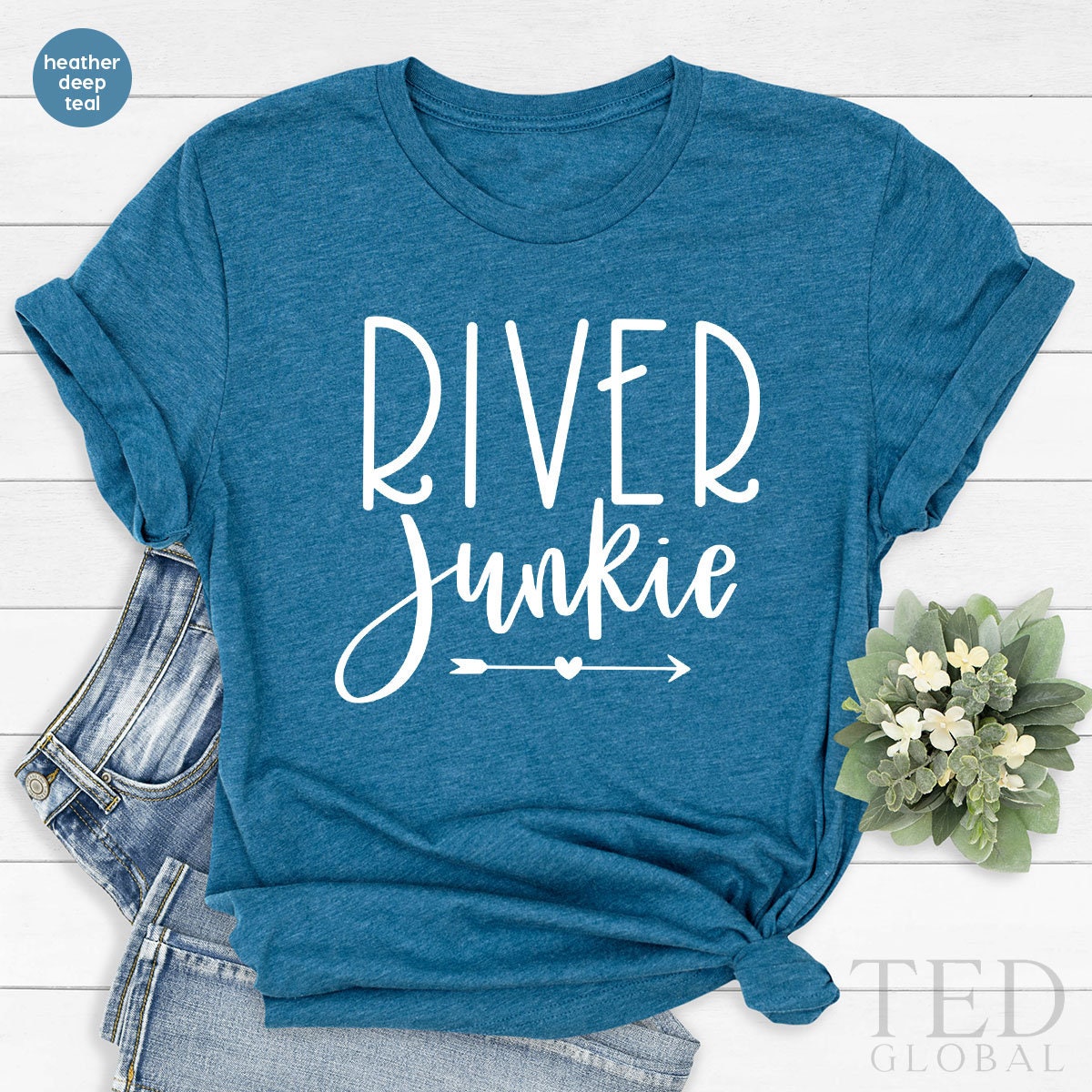 River TShirt, Rafting T Shirt, Gift For River Lover, River Junkie Shirt, Summer Vacation Shirt, River Time, Summer Tee, Boating Life Shirt - Fastdeliverytees.com