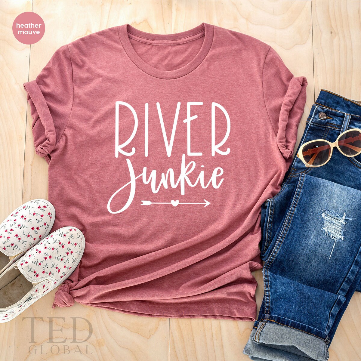 River TShirt, Rafting T Shirt, Gift For River Lover, River Junkie Shirt, Summer Vacation Shirt, River Time, Summer Tee, Boating Life Shirt - Fastdeliverytees.com