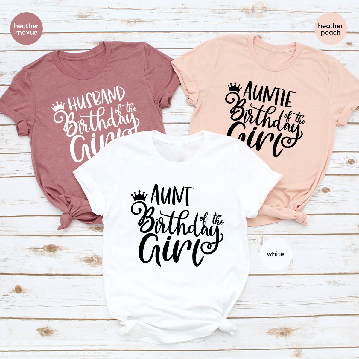 birthday girl family shirts