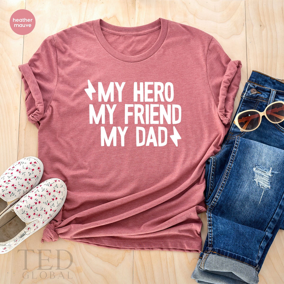 Dad Shirt, Daddy TShirt, Fathers Day Gift, Hero Dad Shirt, Super Daddy T Shirt, Best Papa Tee, My Hero My Friend My Dad , Gift From Kids - Fastdeliverytees.com