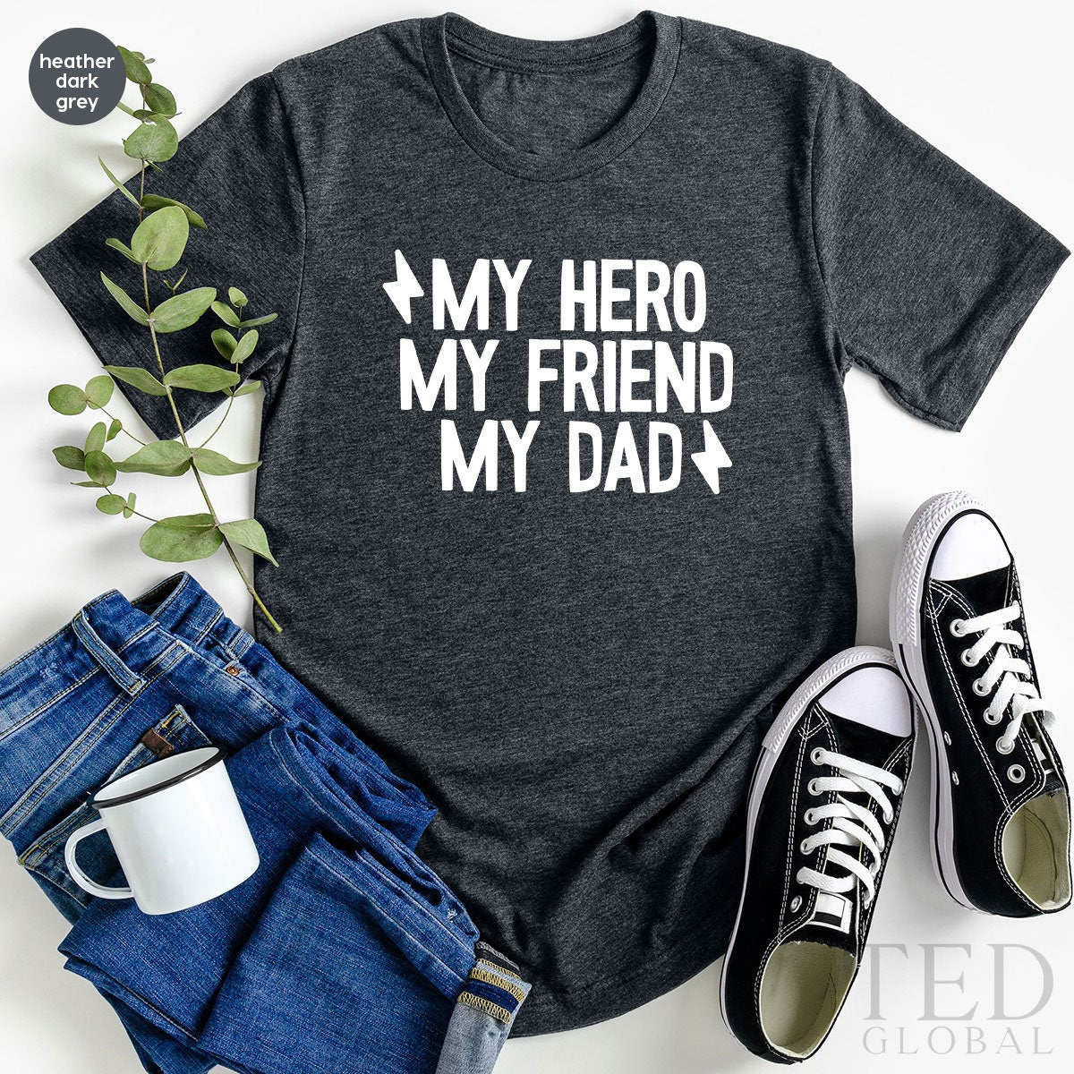 Dad Shirt, Daddy TShirt, Fathers Day Gift, Hero Dad Shirt, Super Daddy T Shirt, Best Papa Tee, My Hero My Friend My Dad , Gift From Kids - Fastdeliverytees.com