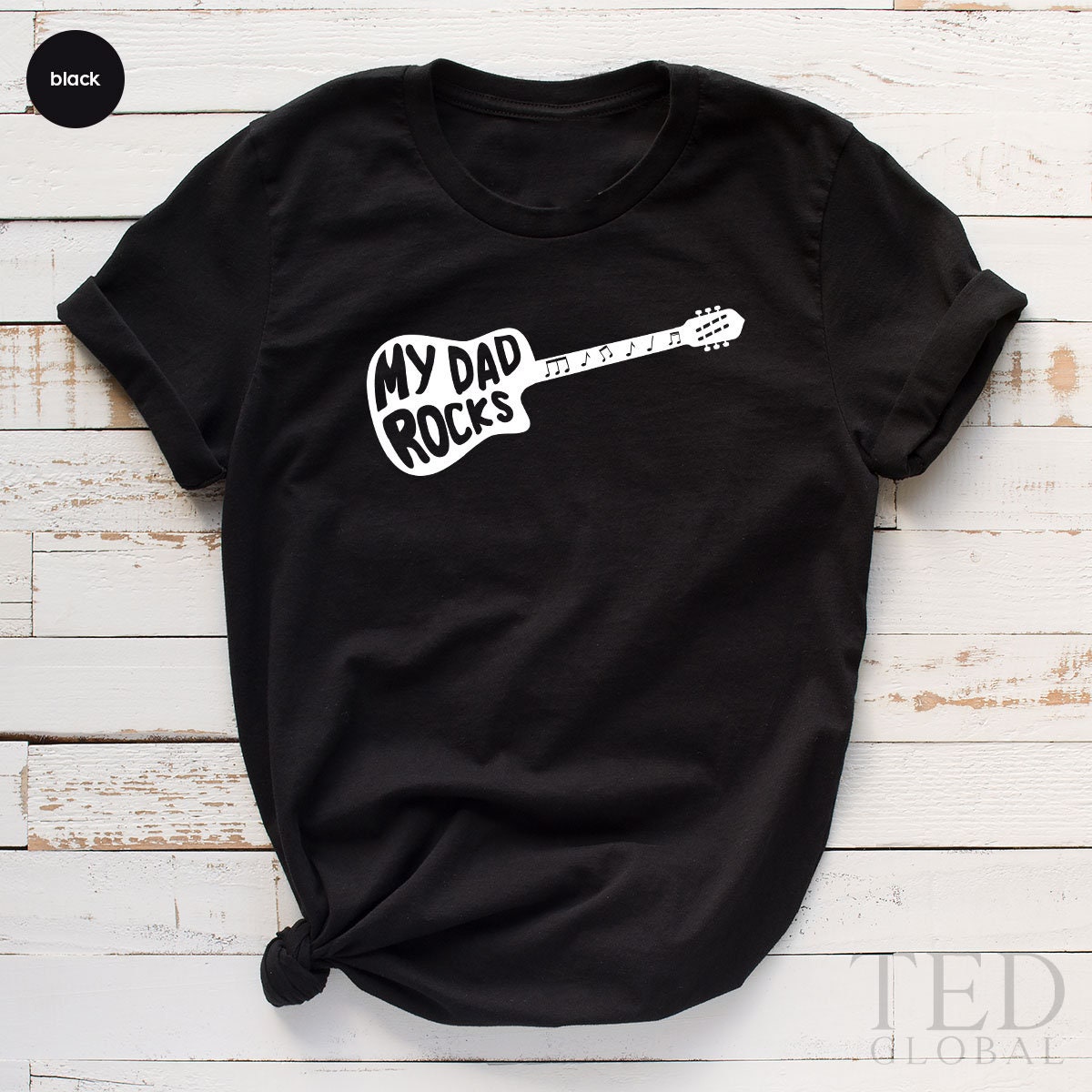 Funny Dad Shirt, Guitar Dad Shirt, Fathers Day TShirt, Musical Dad Shirt, Guitar Shirt, My Dad Rocks Shirt, Best Dad T Shirt, Guitar Player - Fastdeliverytees.com