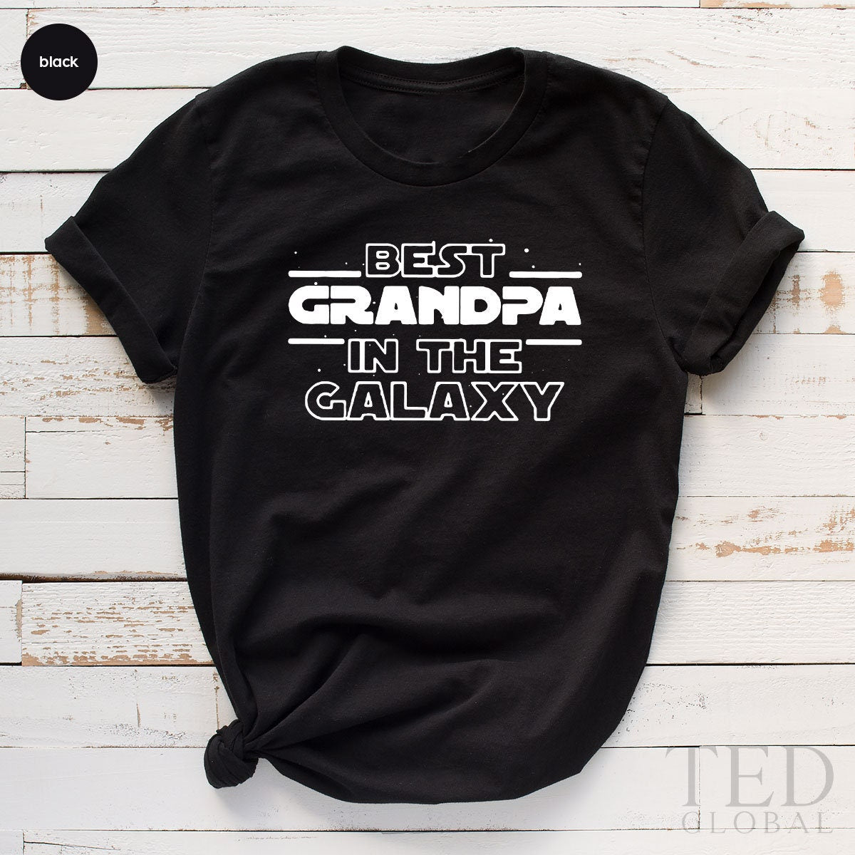 Grandpa Fathers Day Gift, Papa Shirts, Best Grandpa In The Galaxy, Grandpa Shirt, Fathers Day Papa, Grandpa Gift, Baby Announcement For Dad - Fastdeliverytees.com