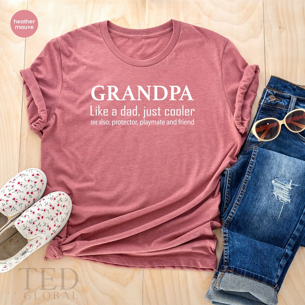 Grandpa Shirt, Like Dad Just Cooler Shirt, Grandpa Fathers Day Gift, Grandad Shirt, Papa Shirts, Funny Grandpa Shirt, Grandpa Gifts - Fastdeliverytees.com