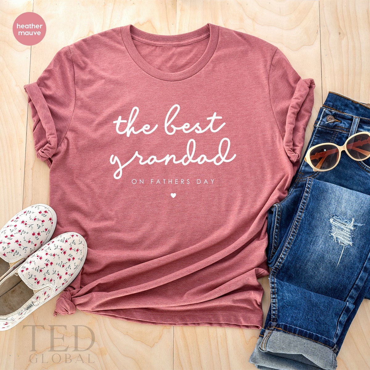 Grandpa Fathers Day Gifts, The Best Grandad Shirt, Grandpa Shirt, Papa Shirt, Fathers Day Tee, Gift For Grandpa, Baby Announcement For Dad - Fastdeliverytees.com