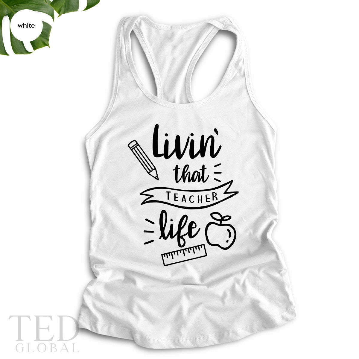 Living That Teacher Life Shirt, Cute Teacher Shirt, Kindergarten Teacher Shirt, Teacher Appreciation Gift, Gift For Teacher, Teacher TShirt - Fastdeliverytees.com