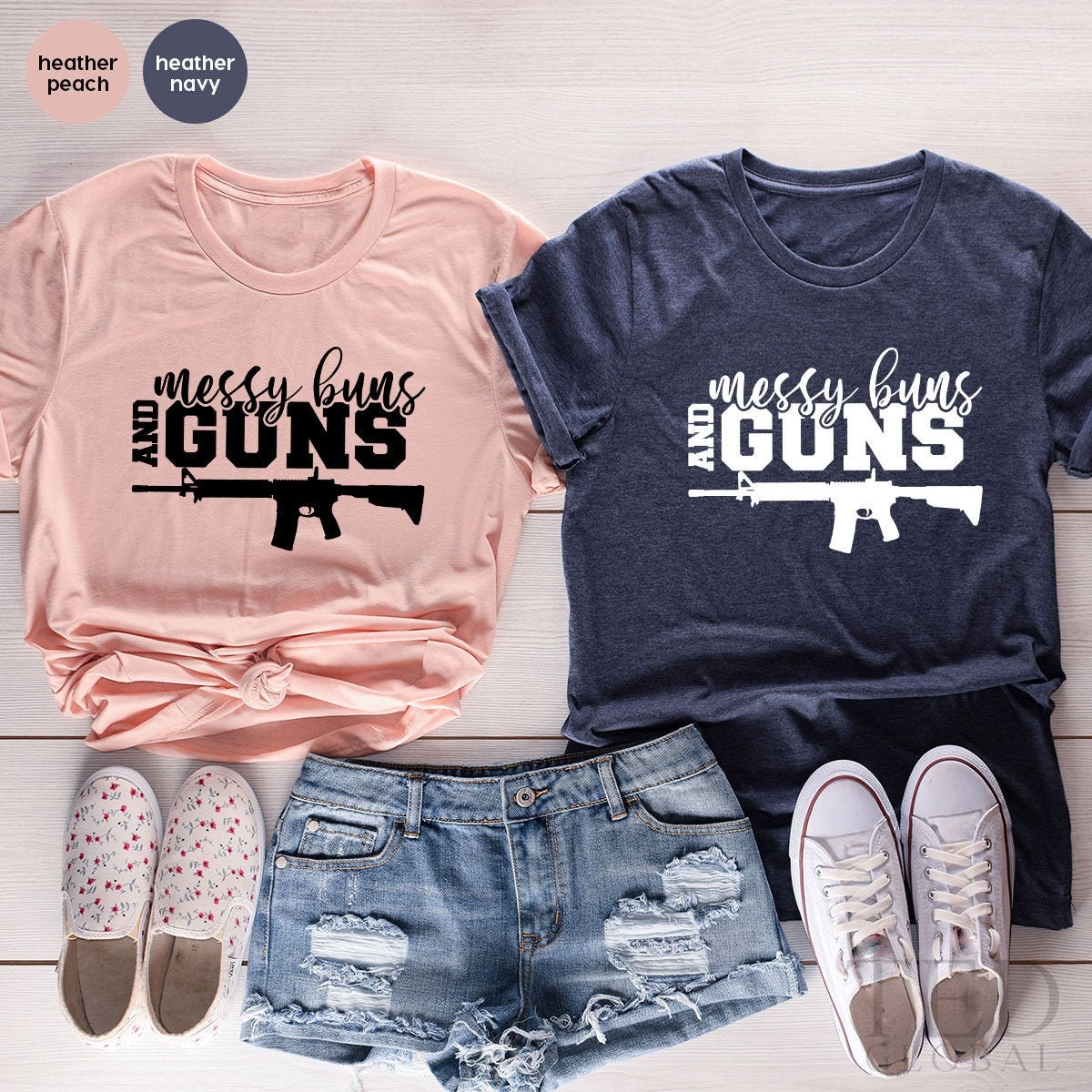 Messy Buns And Guns Shirt, Patriotic Shirt, 2nd Amendment Shirt, Second Amendment Shirt, Gun Shirt For Women,4th Of July, Independence Day - Fastdeliverytees.com