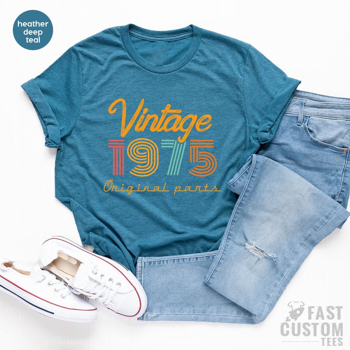 46th Birthday T-Shirt, Vintage T Shirt, Vintage 1975 Shirt, 46th Birthday Gift For Women, 46th Birthday Shirt Men, Retro Shirt, Vintage Shirts - Fastdeliverytees.com