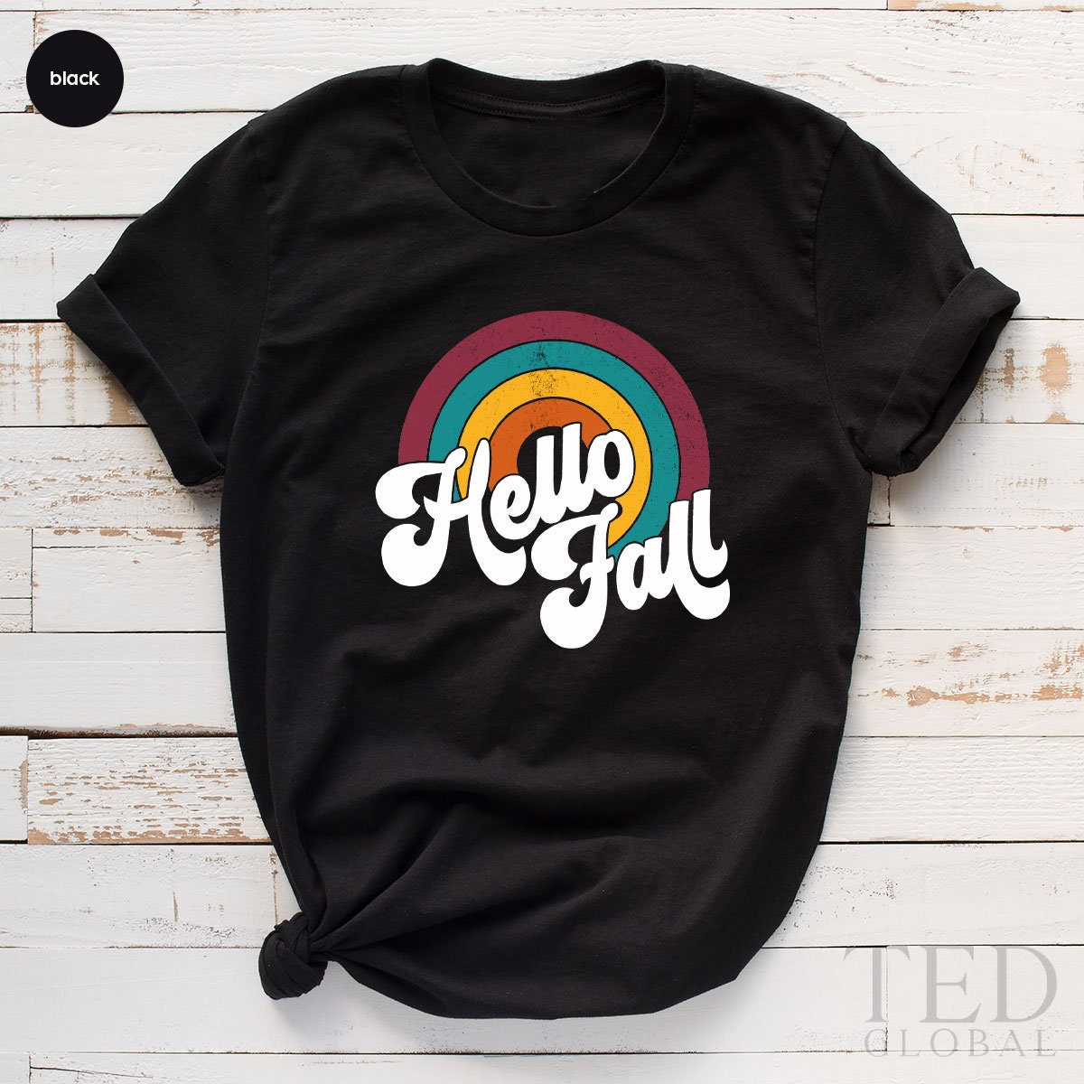 Cute Hello Fall Shirt, Autumn T Shirt, Fall Vibes T Shirt, Pumpkin Season Shirts, Winter Is Coming Tee, Rainbow T-Shirt, Gift For Fall - Fastdeliverytees.com