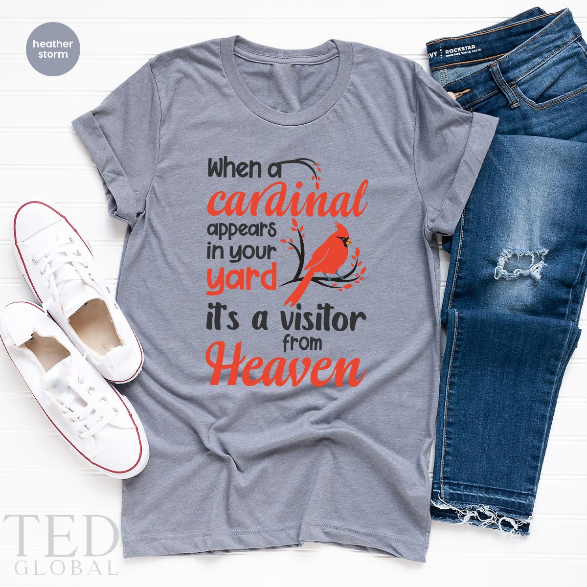 Cardinal Bird I Will Always Be Here With You Shirt - Thefirsttees