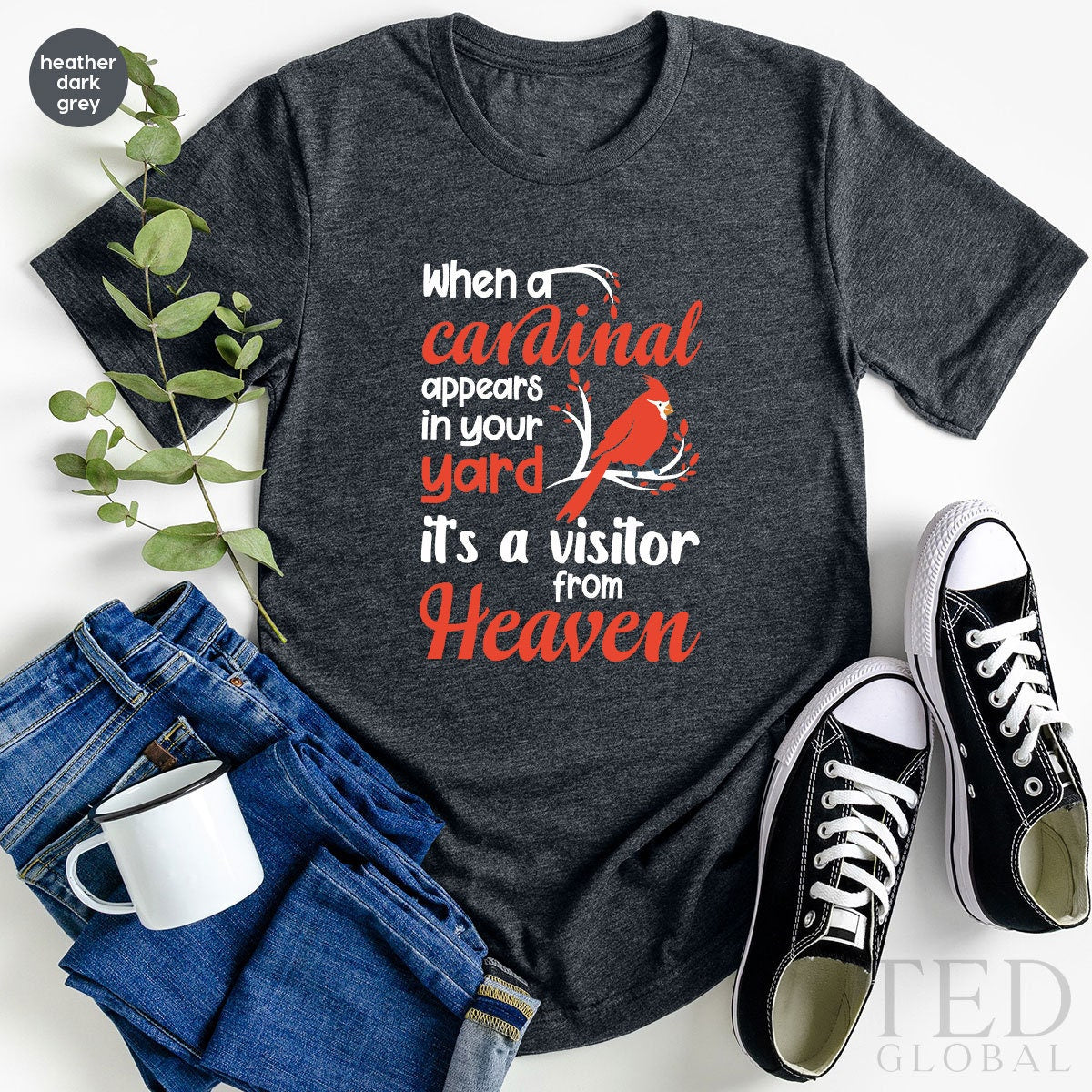 Cardinal Bird I Will Always Be Here With You Shirt - Thefirsttees